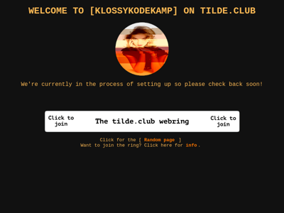 Screenshot of ~klossykodekamp