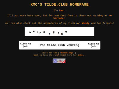 Screenshot of ~kmc