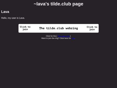 Screenshot of ~lava