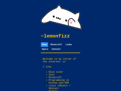 Screenshot of ~lemonfizz