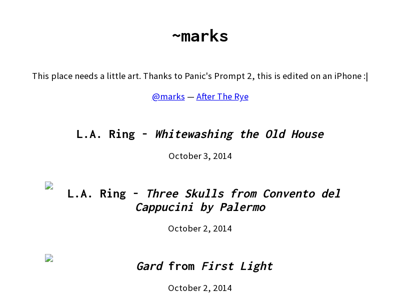 Screenshot of ~marks