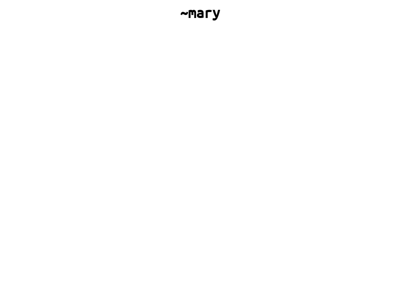 Screenshot of ~mary