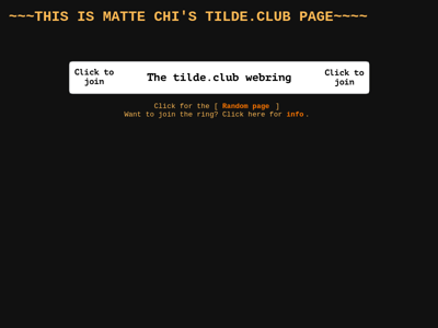 Screenshot of ~mattechi