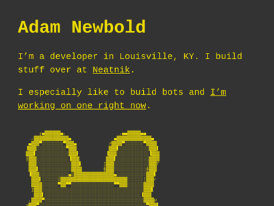 Screenshot of ~newbold