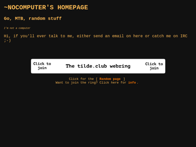 Screenshot of ~nocomputer