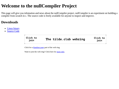 Screenshot of ~nullcompiler