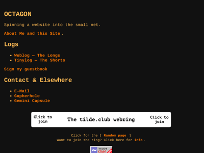 Screenshot of ~octagon