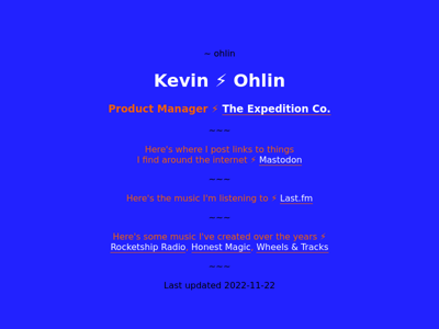 Screenshot of ~ohlin