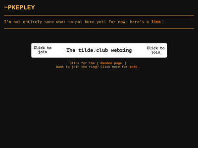 Screenshot of ~pkepley