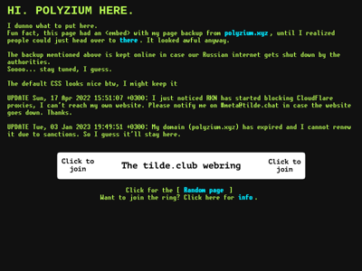 Screenshot of ~polyzium