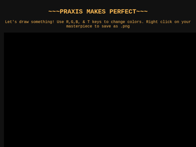 Screenshot of ~praxis