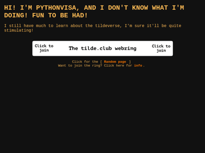 Screenshot of ~pythonvisa