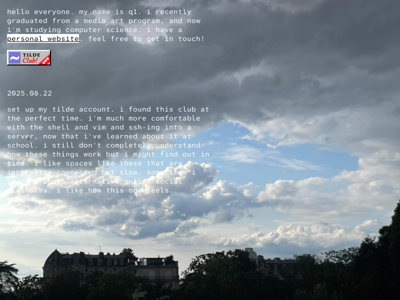 Screenshot of ~quewon