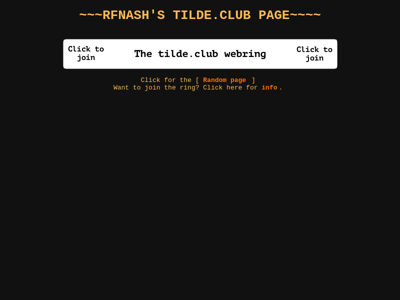 Screenshot of ~rfnash