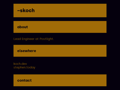 Screenshot of ~skoch
