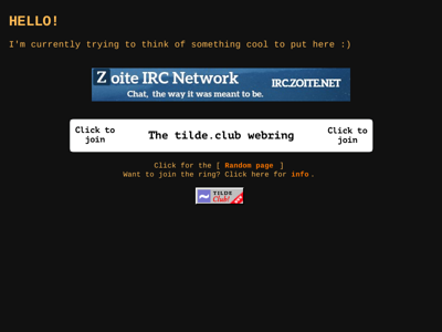 Screenshot of ~smallcat