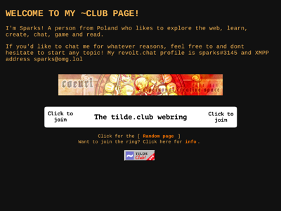 Screenshot of ~sparks