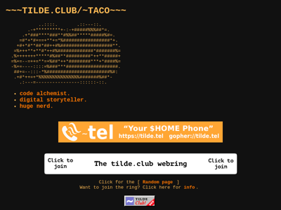 Screenshot of ~taco