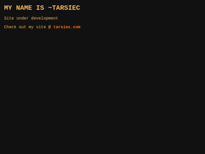 Screenshot of ~tarsiec