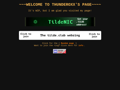 Screenshot of ~thunderoxx