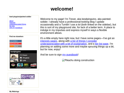 Screenshot of ~trever