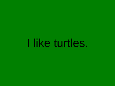 Screenshot of ~turtles
