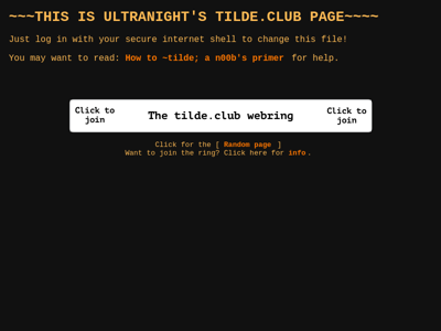 Screenshot of ~ultranight