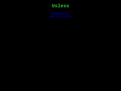 Screenshot of ~usless