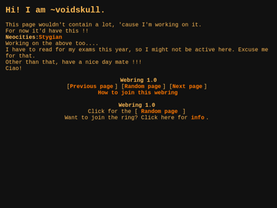 Screenshot of ~voidskull