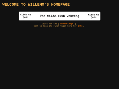 Screenshot of ~willemm