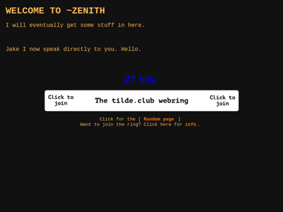 Screenshot of ~zenith